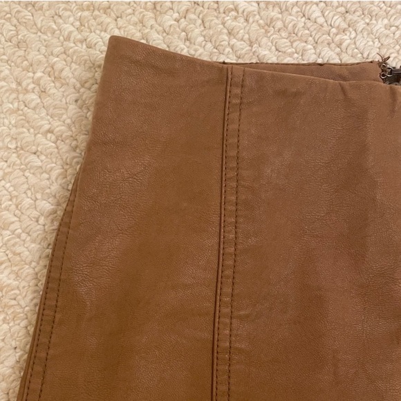 Free People Modern Femme Vegan Leather Mini Skirt - Picture 2 of 4
